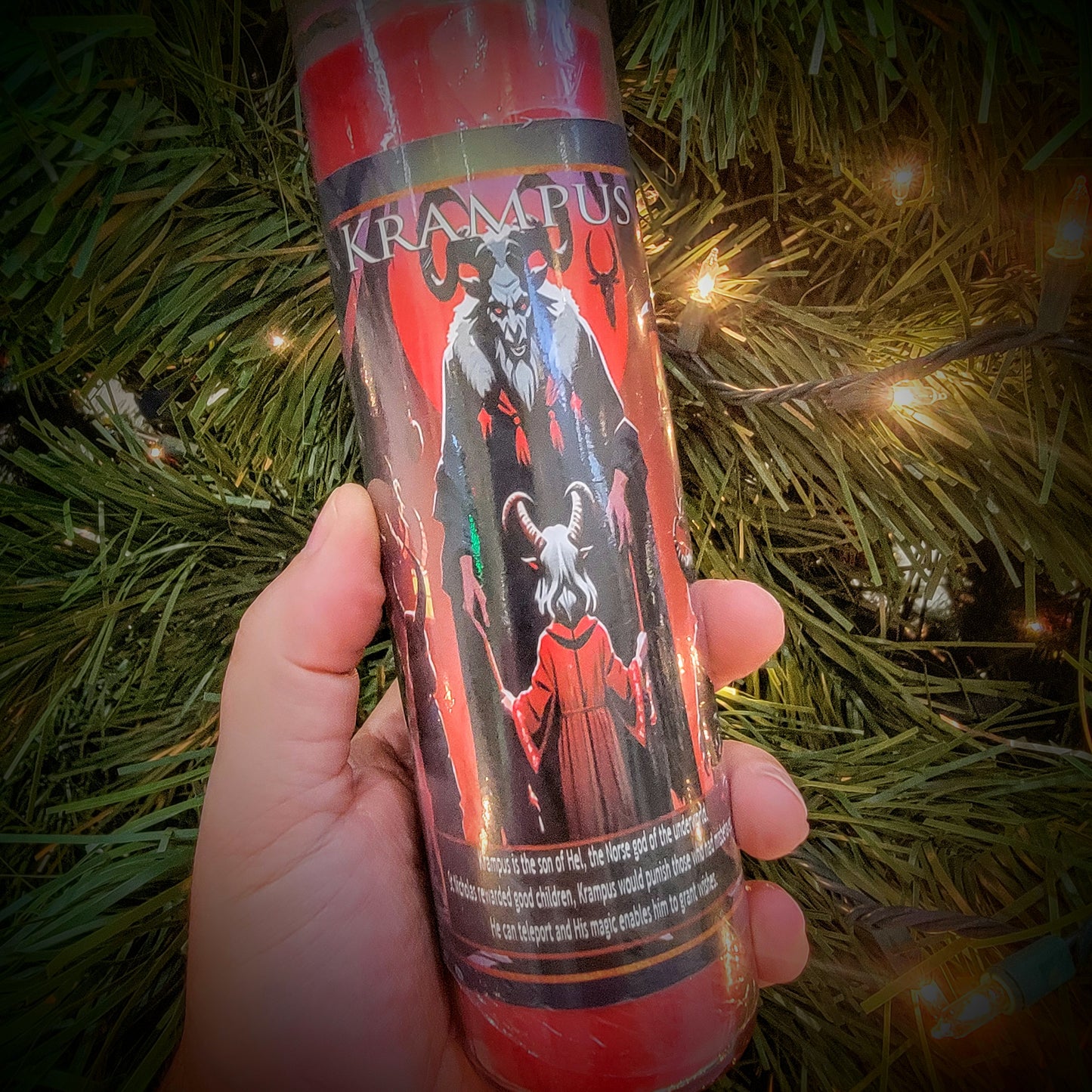 Krampus Lightbringer Alter Candle Mythical Creature