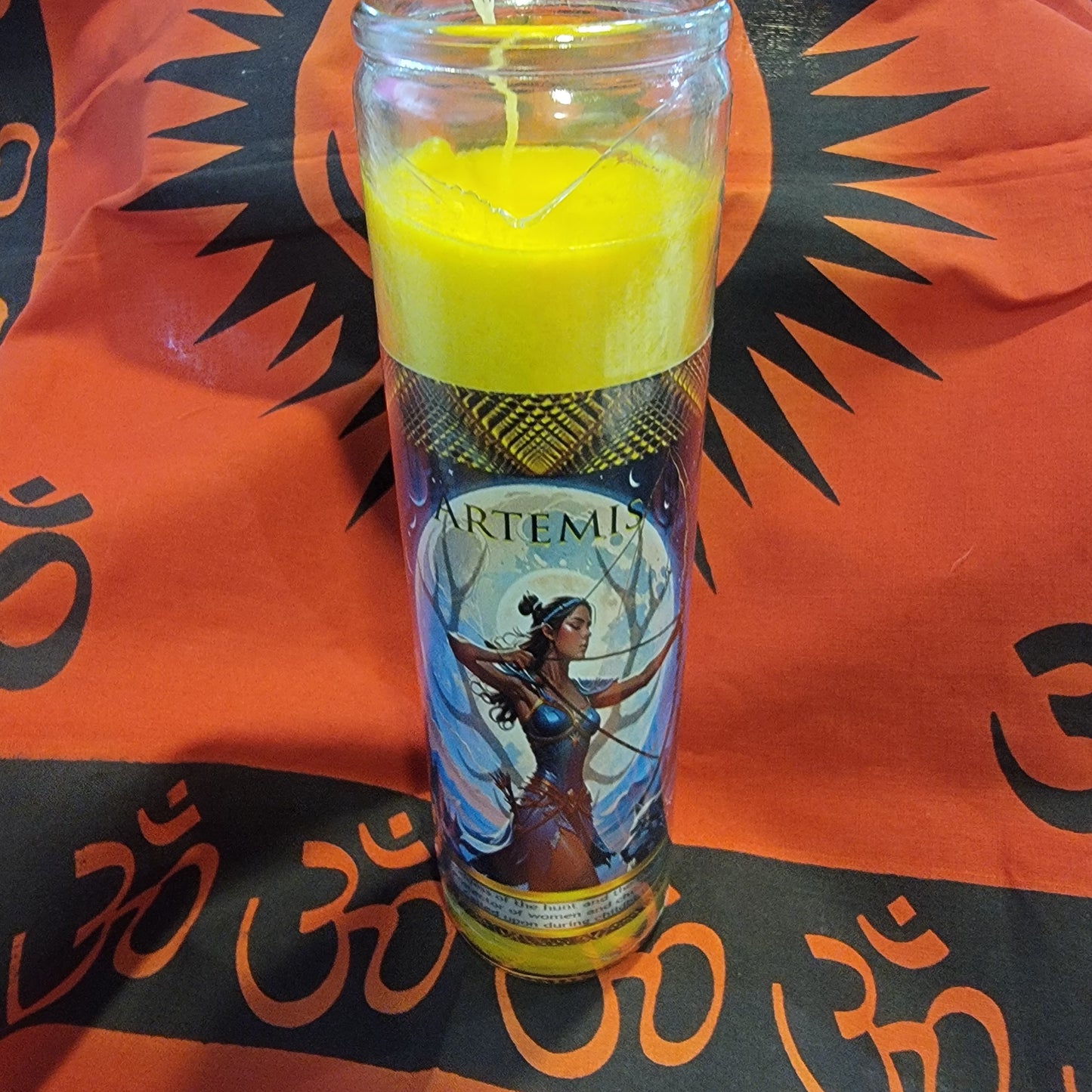 Greek Goddess Artemis Lightbringer Altar Candle