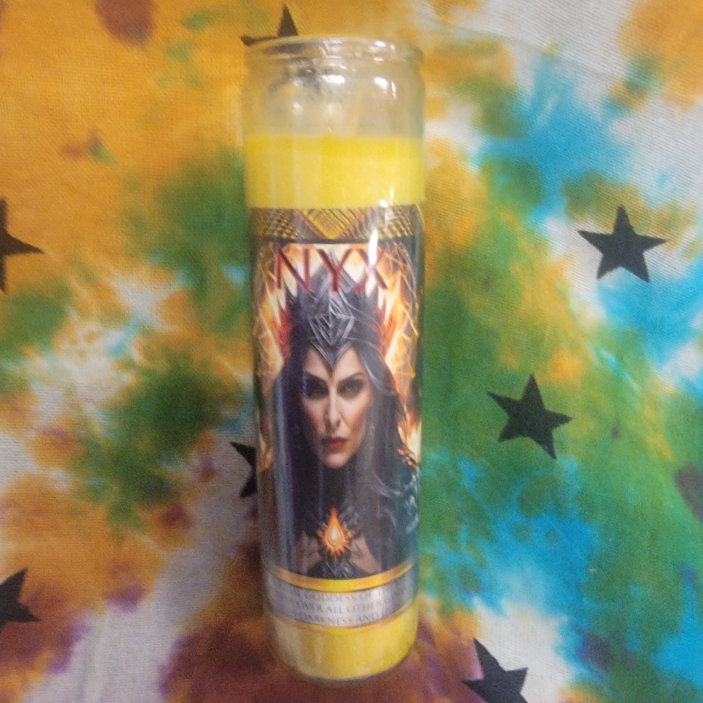 Greek Goddess Nyx Lightbringer Altar Candle