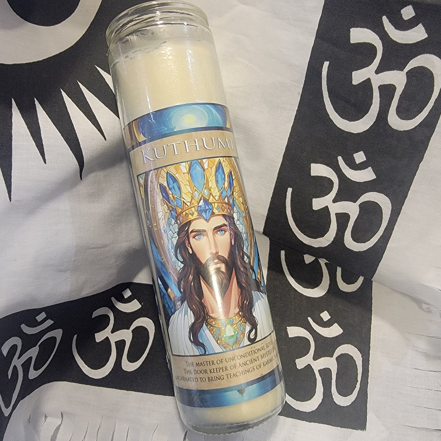 Christian Kuthumi Lightbringer Alter Candle (ascended master)