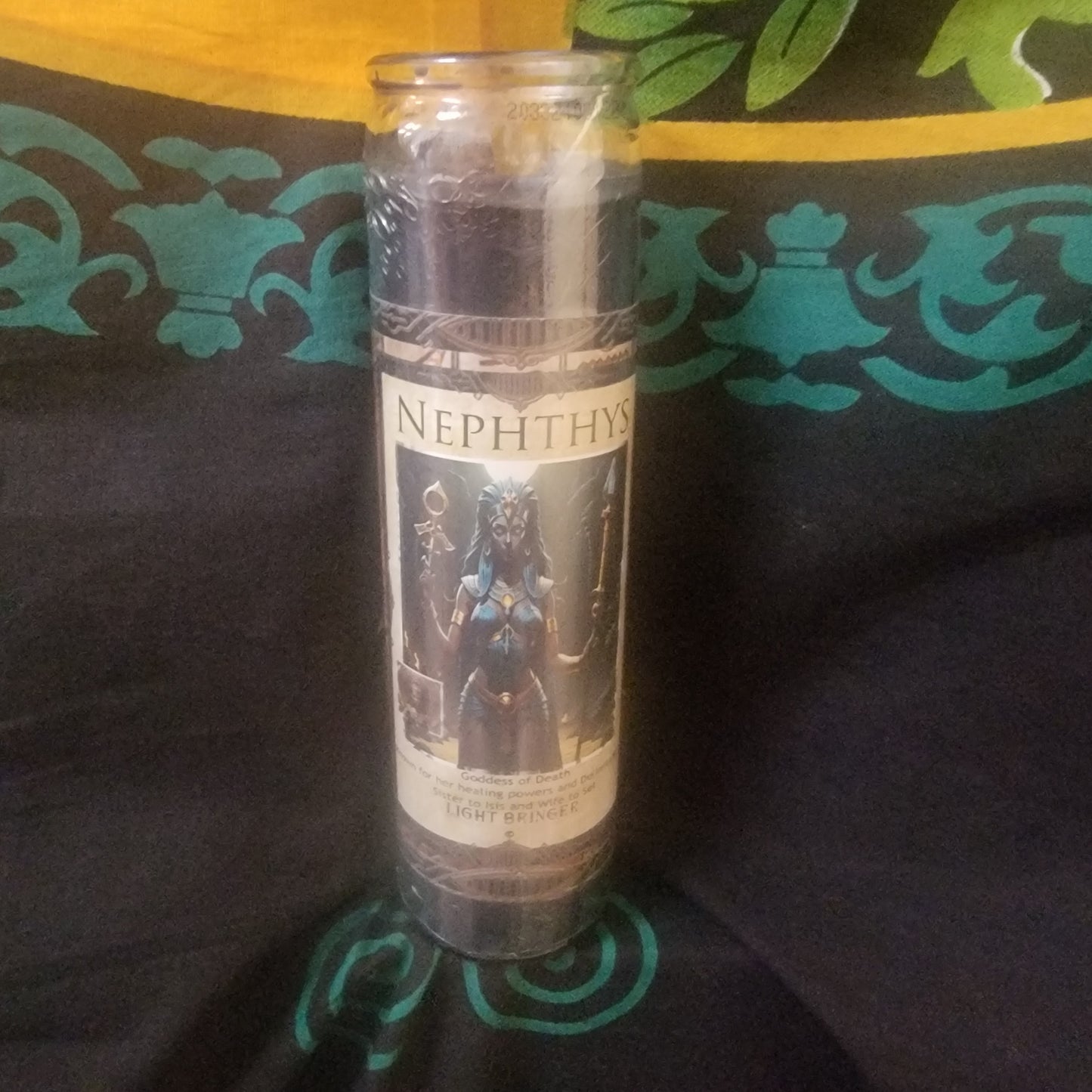 Egyptian Goddess Nephthys Lightbringer Altar Candle