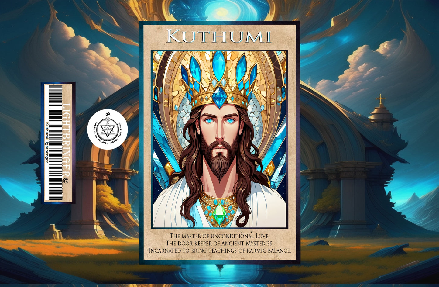 Christian Kuthumi Lightbringer Alter Candle (ascended master)