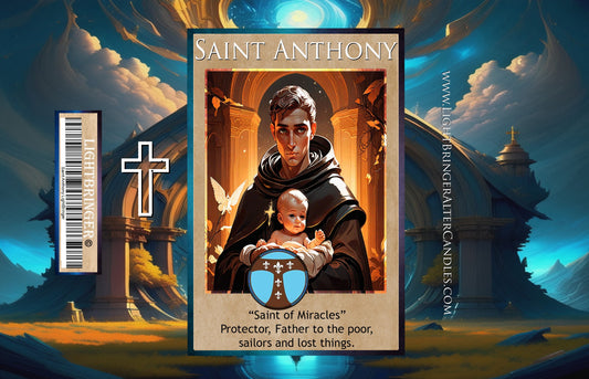 Christian Lightbringer Saint Anthony Altar Candle