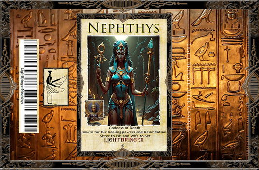 Egyptian Goddess Nephthys Lightbringer Altar Candle