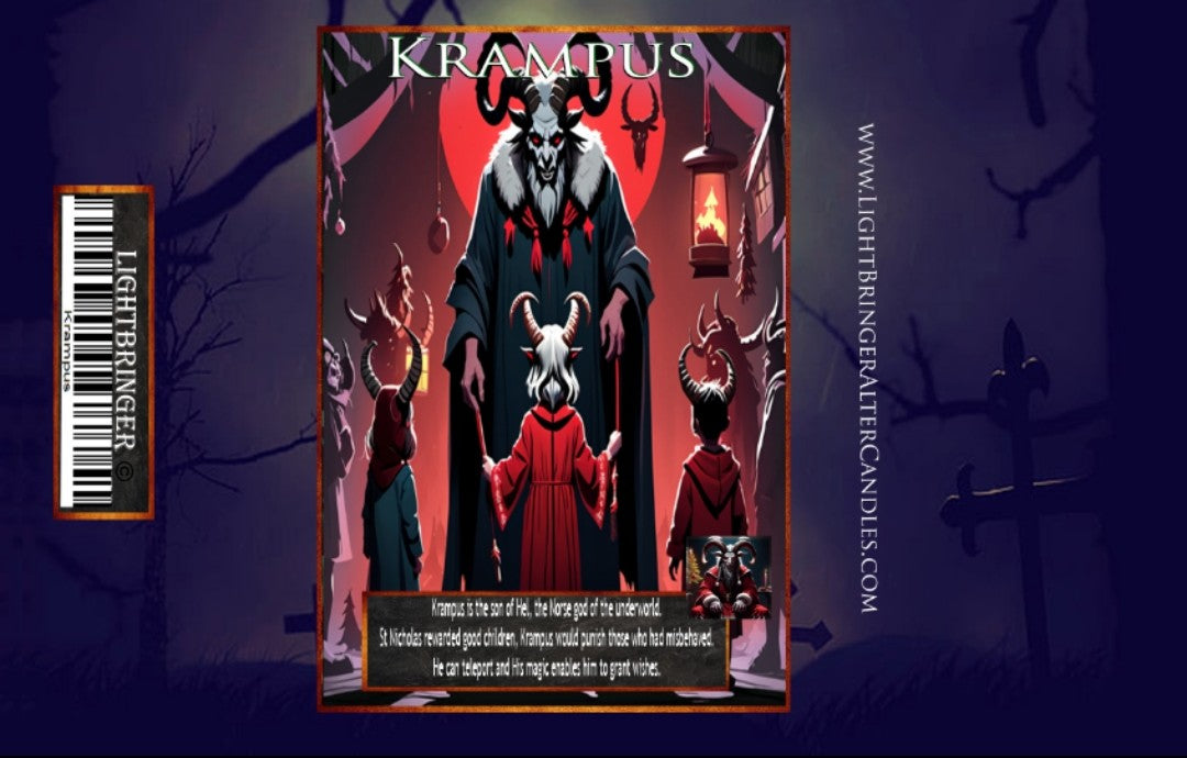 Krampus Lightbringer Alter Candle Mythical Creature