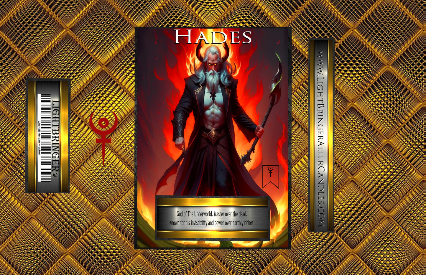 Greek God Hades Lightbringer Alter Candle