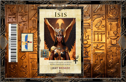 Egyptian Goddess Isis Alter Candle