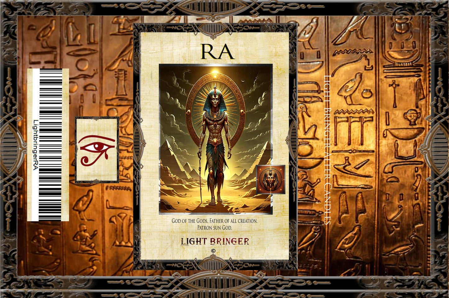 Egyptian Ra Alter Candle