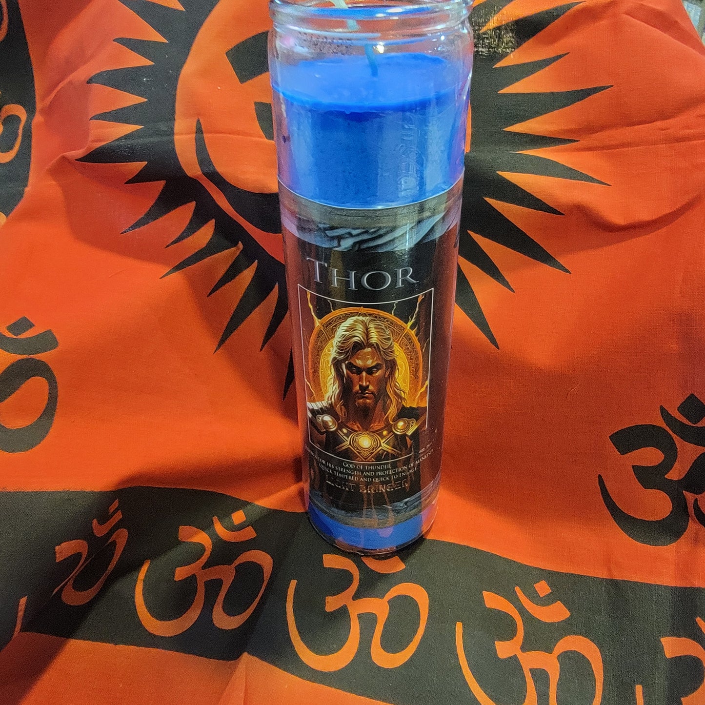 Norse God Thor Alter Candle