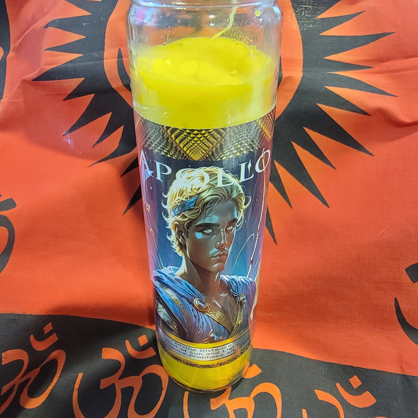 Greek God Apollo Lightbringer Altar Candle