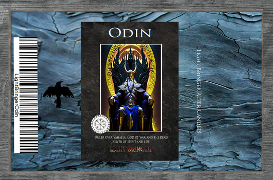 Norse God Odin Alter Candle