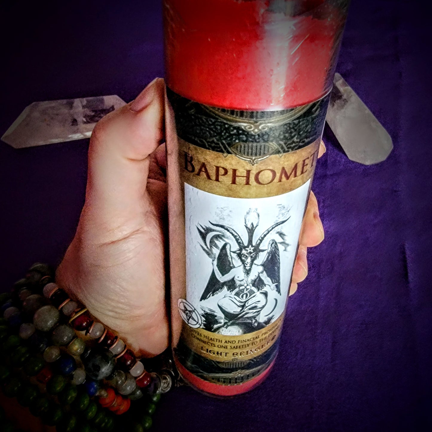 Fallen Angel Baphomet Alter Candle