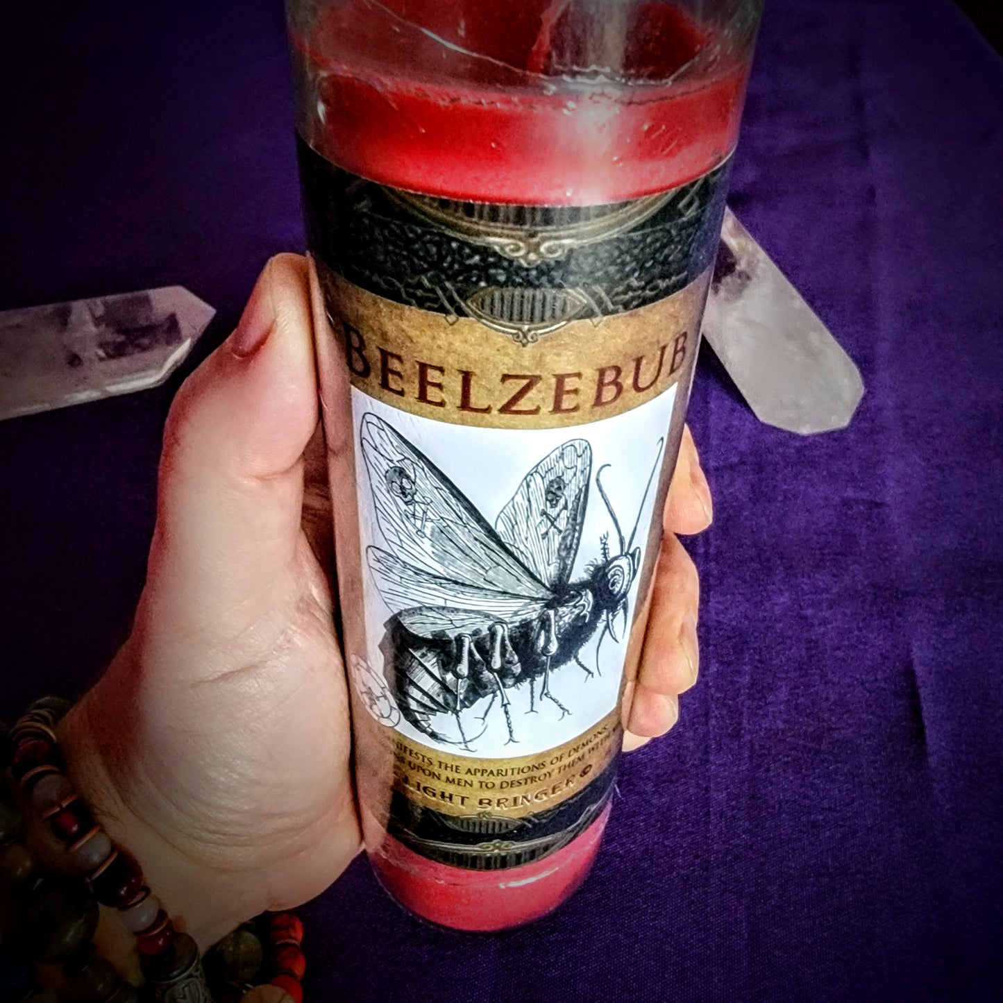 Fallen Angel Beelzebub Alter Candle