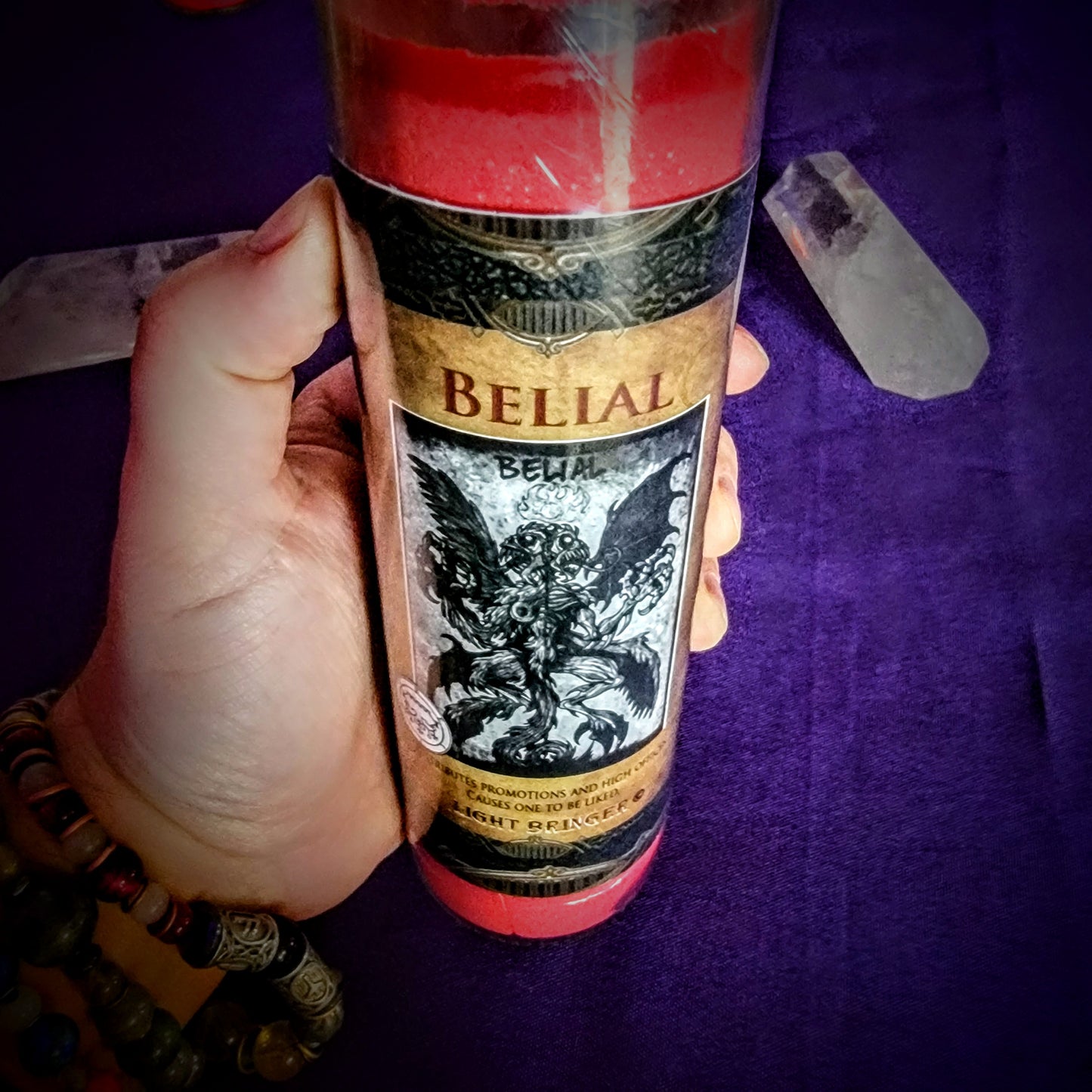 Fallen Angel Belial Alter Candles