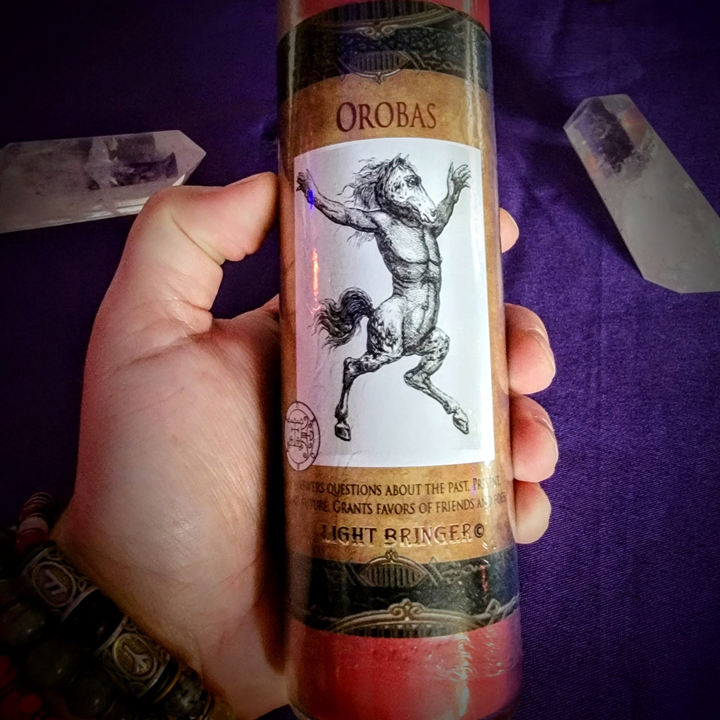 Fallen Angel Orobas Alter Candle