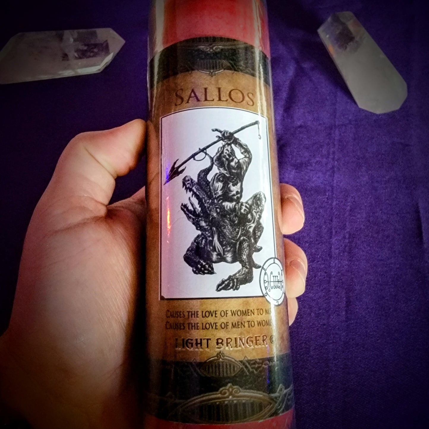 Fallen Angel Sallos Alter Candle