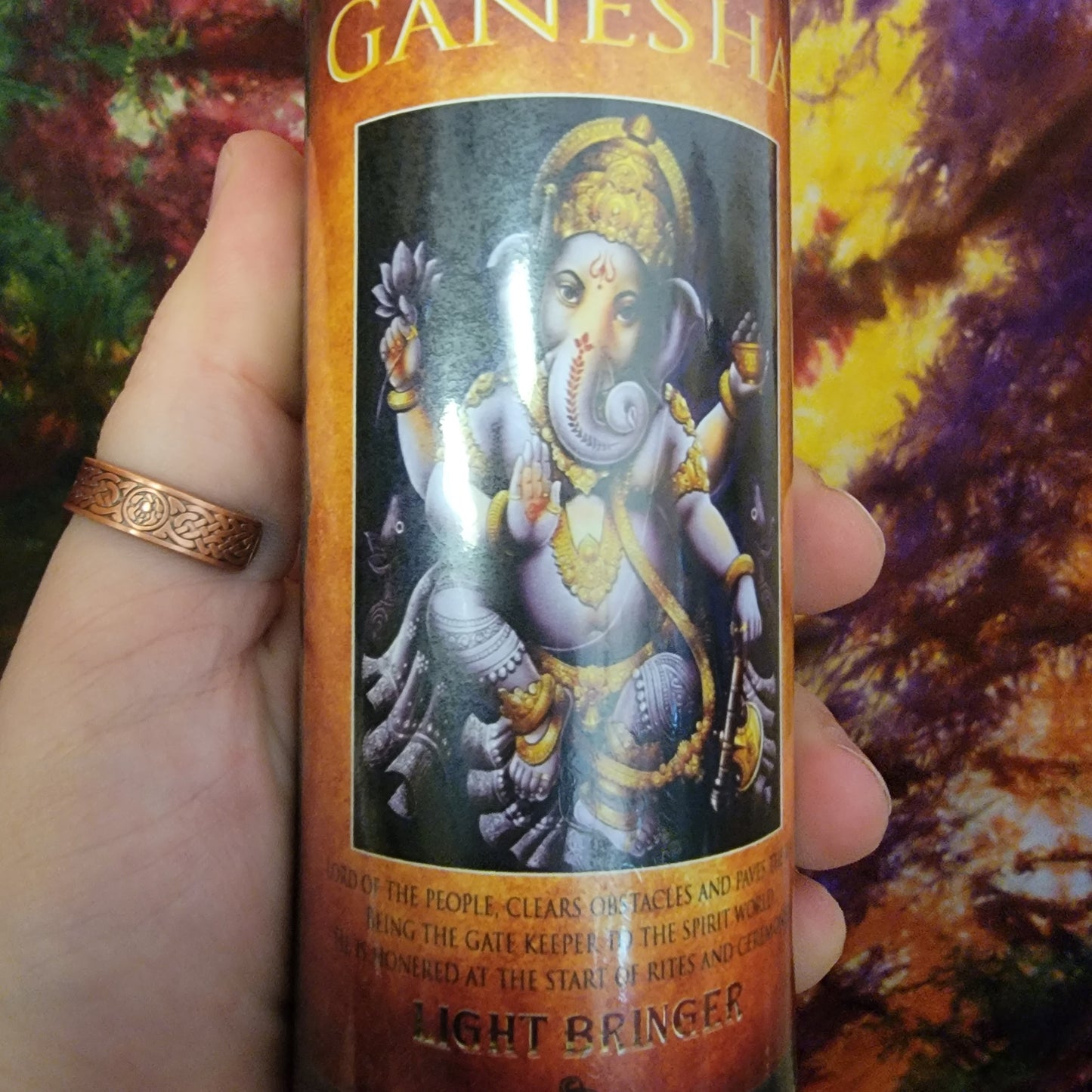 Hindu Ganesha Alter Candle