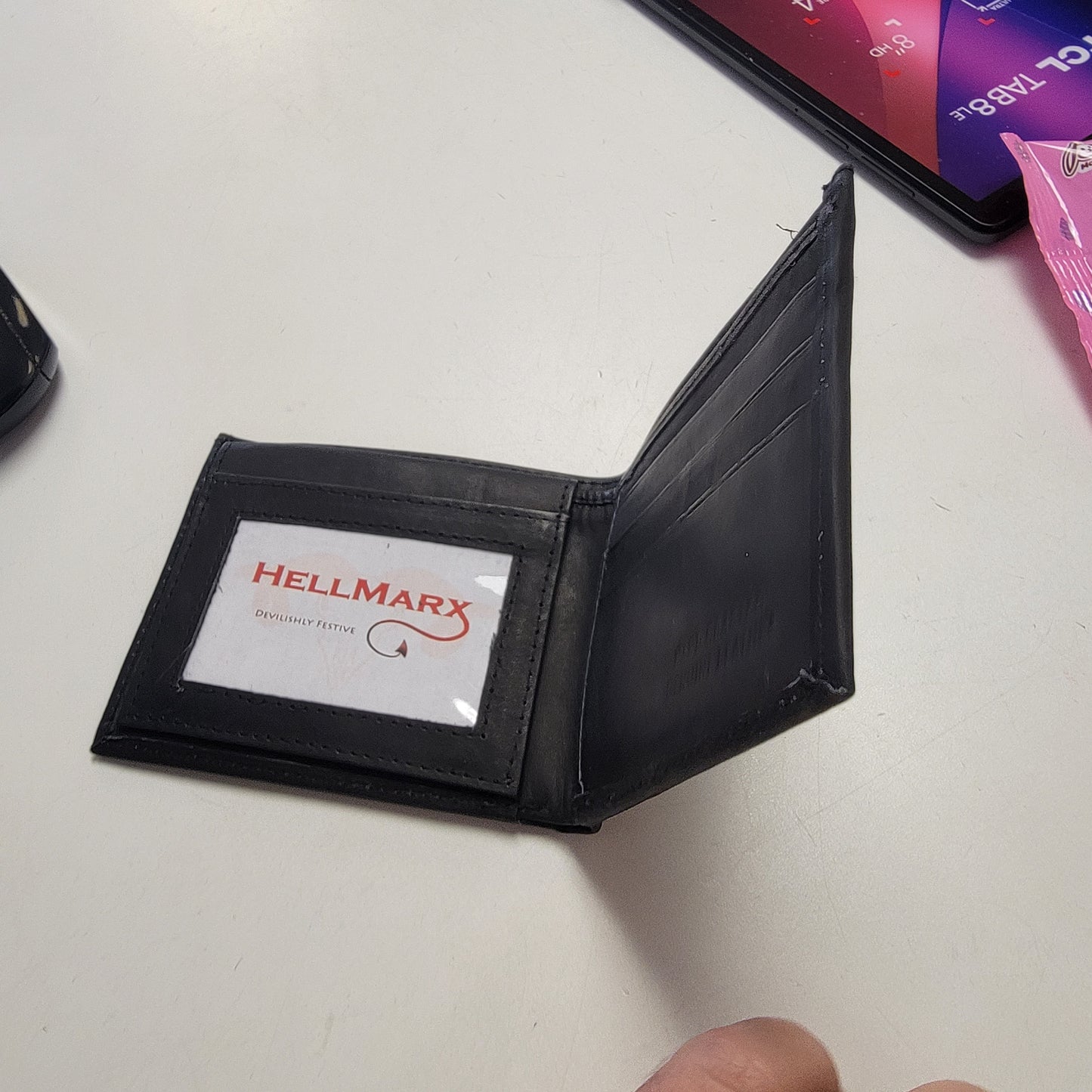 Hellmarx Leather Wallet and Card