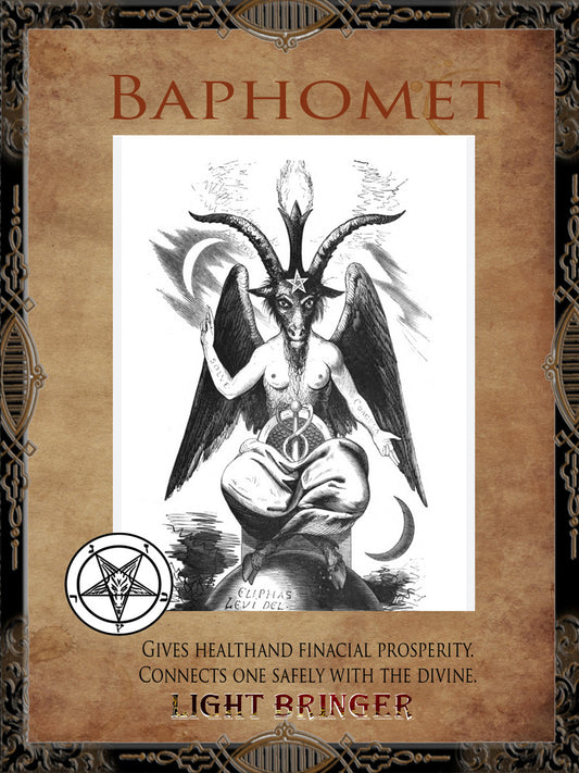 Fallen Angel Baphomet Alter Candle